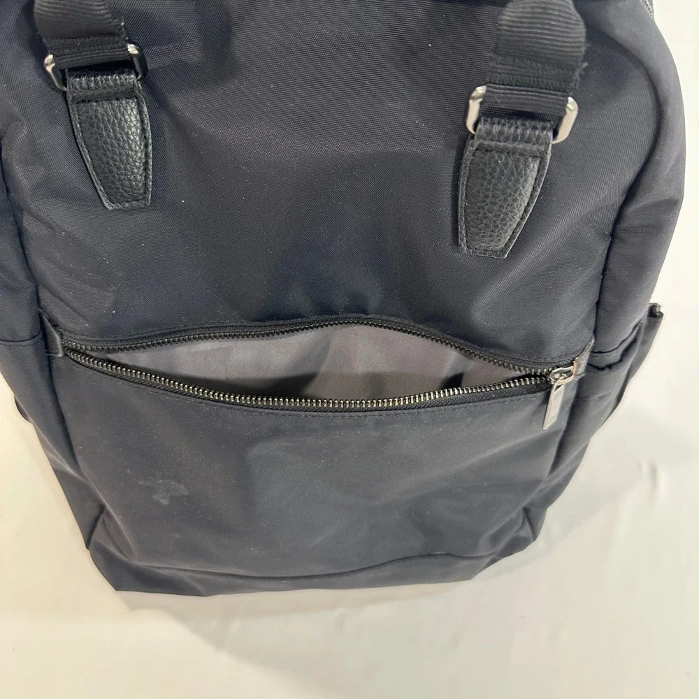 Open Story Commuter Backpack Black Nylon Laptop Bag Travel Work School Unisex
